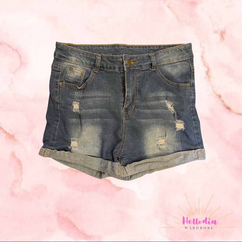 Denim shorts